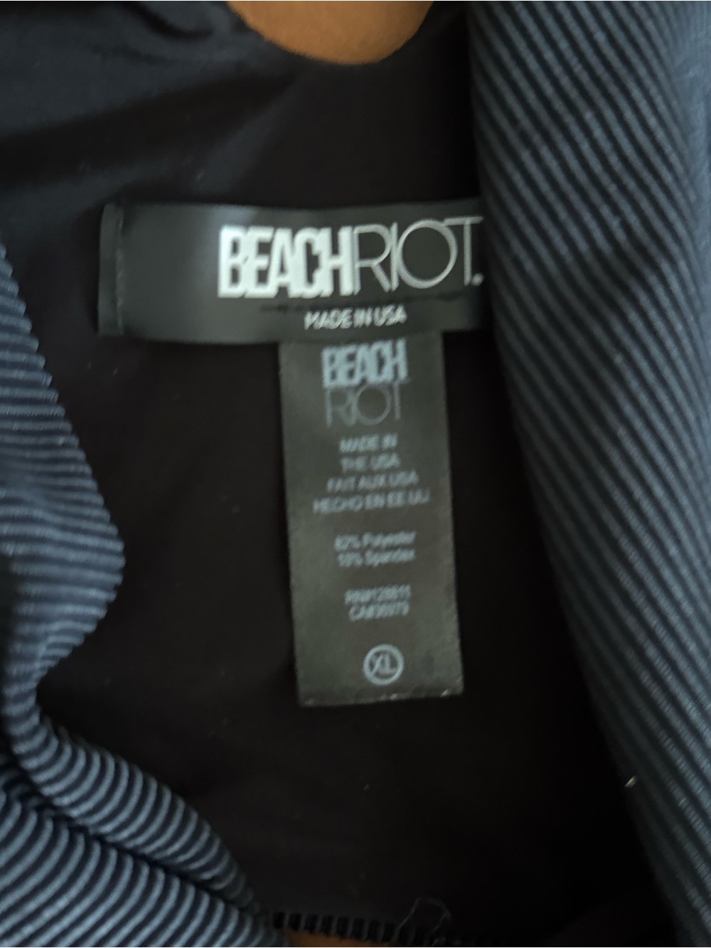 Beach Riot Ribbed Knot-Front Bikini Set in Black - Picture 3 of 3